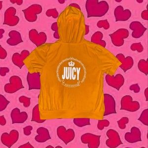 Juicy by Juicy Couture Orange Short Sleeve Hoodie